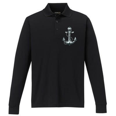 Anchor Sailing Performance Long Sleeve Polo