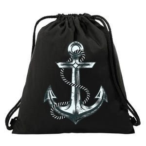 Anchor Sailing Drawstring Bag