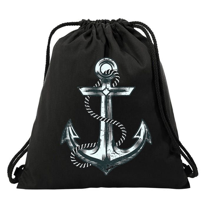 Anchor Sailing Drawstring Bag