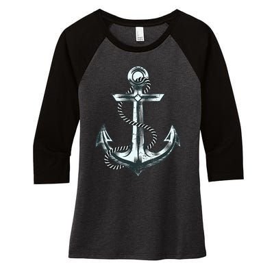 Anchor Sailing Women's Tri-Blend 3/4-Sleeve Raglan Shirt