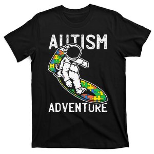 Astronaut Surfing Autism Awareness Gifts For Autistic T-Shirt