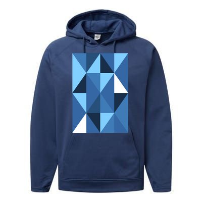 Abstract Shape Performance Fleece Hoodie