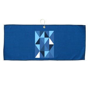 Abstract Shape Large Microfiber Waffle Golf Towel