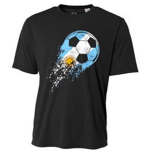 Argentina Soccer Argentinian Flag Pride Soccer Player Cooling Performance Crew T-Shirt