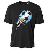 Argentina Soccer Argentinian Flag Pride Soccer Player Cooling Performance Crew T-Shirt