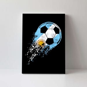 Argentina Soccer Argentinian Flag Pride Soccer Player Canvas