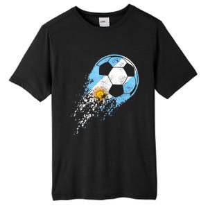 Argentina Soccer Argentinian Flag Pride Soccer Player Tall Fusion ChromaSoft Performance T-Shirt