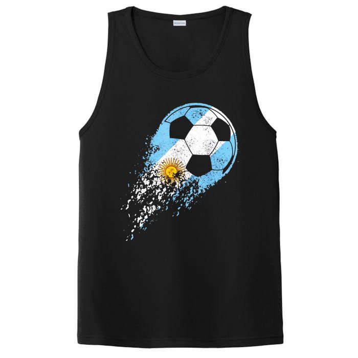 Argentina Soccer Argentinian Flag Pride Soccer Player PosiCharge Competitor Tank