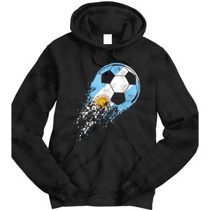 Argentina Soccer Argentinian Flag Pride Soccer Player Tie Dye Hoodie