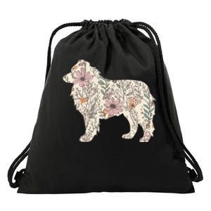 Australian Shepherd Aussie Dog Mom Drawstring Bag