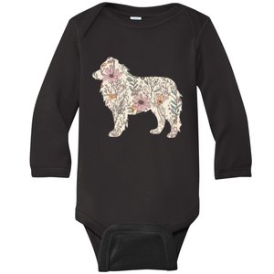 Australian Shepherd Aussie Dog Mom Baby Long Sleeve Bodysuit