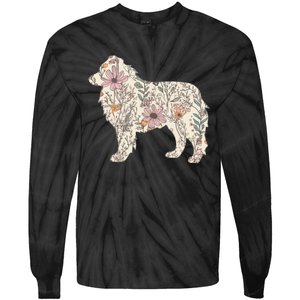 Australian Shepherd Aussie Dog Mom Tie-Dye Long Sleeve Shirt