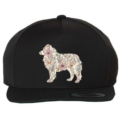 Australian Shepherd Aussie Dog Mom Wool Snapback Cap
