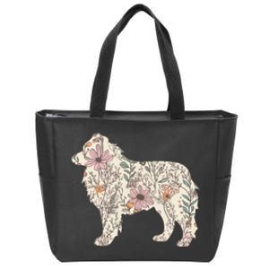 Australian Shepherd Aussie Dog Mom Zip Tote Bag