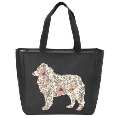 Australian Shepherd Aussie Dog Mom Zip Tote Bag