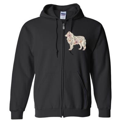 Australian Shepherd Aussie Dog Mom Full Zip Hoodie