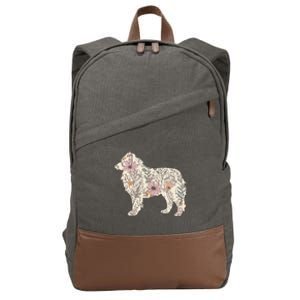 Australian Shepherd Aussie Dog Mom Cotton Canvas Backpack