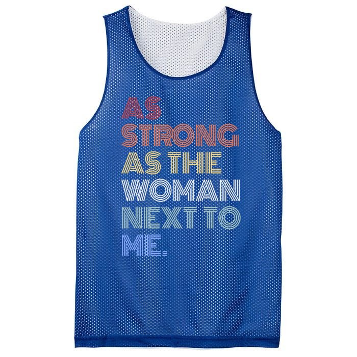 As Strong As The Next To Me Gift Mesh Reversible Basketball Jersey Tank