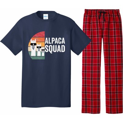 Alpaca Squad Apparel LLama Lovers Friendship Cute Alpacas Pajama Set