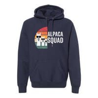 Alpaca Squad Apparel LLama Lovers Friendship Cute Alpacas Premium Hoodie