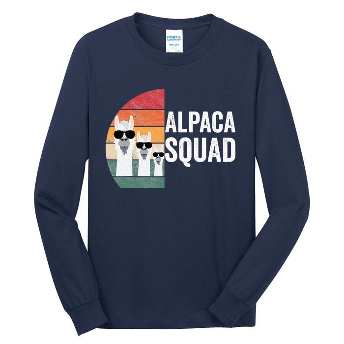 Alpaca Squad Apparel LLama Lovers Friendship Cute Alpacas Tall Long Sleeve T-Shirt