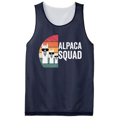 Alpaca Squad Apparel LLama Lovers Friendship Cute Alpacas Mesh Reversible Basketball Jersey Tank