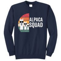 Alpaca Squad Apparel LLama Lovers Friendship Cute Alpacas Tall Sweatshirt