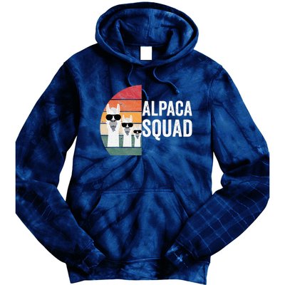 Alpaca Squad Apparel LLama Lovers Friendship Cute Alpacas Tie Dye Hoodie