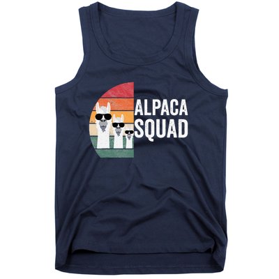 Alpaca Squad Apparel LLama Lovers Friendship Cute Alpacas Tank Top