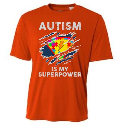 Autism Superpower Autism Awareness Day Gift Cooling Performance Crew T-Shirt