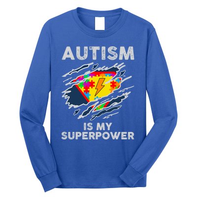 Autism Superpower Autism Awareness Day Gift Long Sleeve Shirt