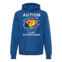 Autism Superpower Autism Awareness Day Gift Premium Hoodie