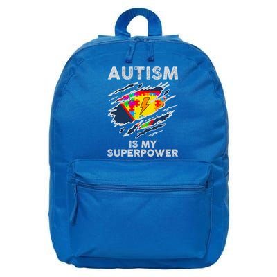 Autism Superpower Autism Awareness Day Gift 16 in Basic Backpack
