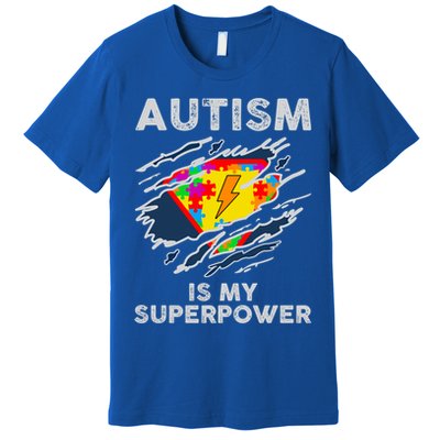 Autism Superpower Autism Awareness Day Gift Premium T-Shirt