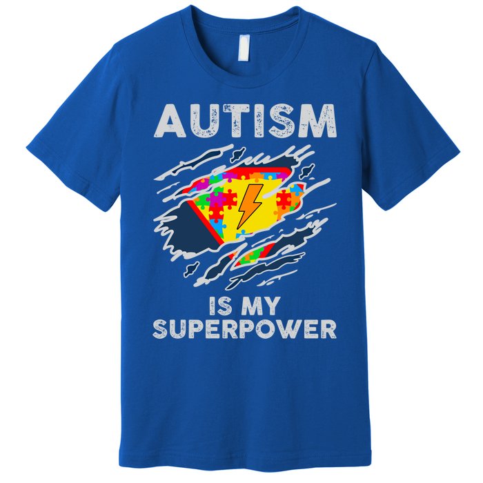 Autism Superpower Autism Awareness Day Gift Premium T-Shirt