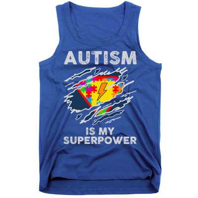 Autism Superpower Autism Awareness Day Gift Tank Top