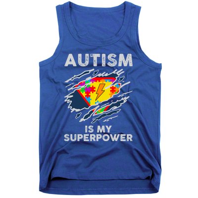 Autism Superpower Autism Awareness Day Gift Tank Top