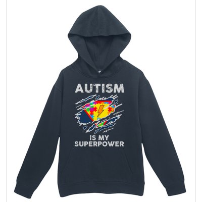 Autism Superpower Autism Awareness Day Gift Urban Pullover Hoodie