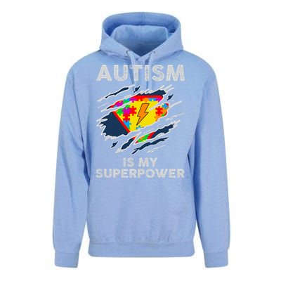 Autism Superpower Autism Awareness Day Gift Unisex Surf Hoodie