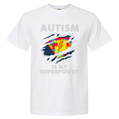 Autism Superpower Autism Awareness Day Gift Garment-Dyed Heavyweight T-Shirt