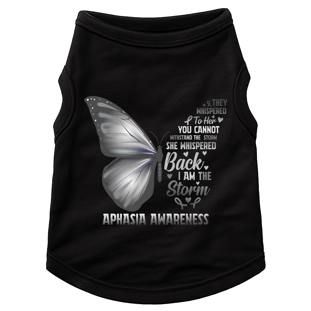 Aphasia Support Awareness Print Gift Doggie Tank