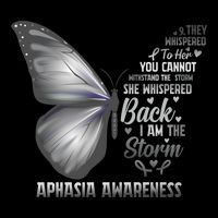 Aphasia Support Awareness Print Gift 7-Panel Snapback Hat