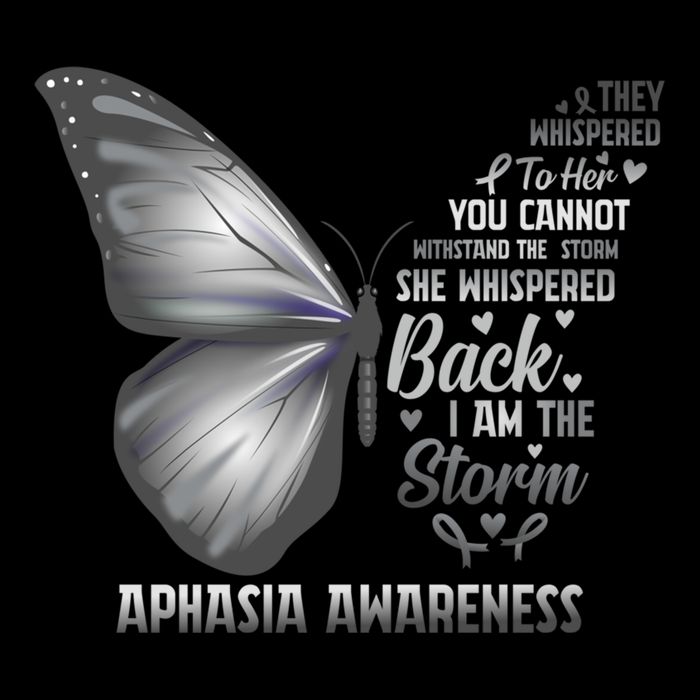 Aphasia Support Awareness Print Gift 7-Panel Snapback Hat