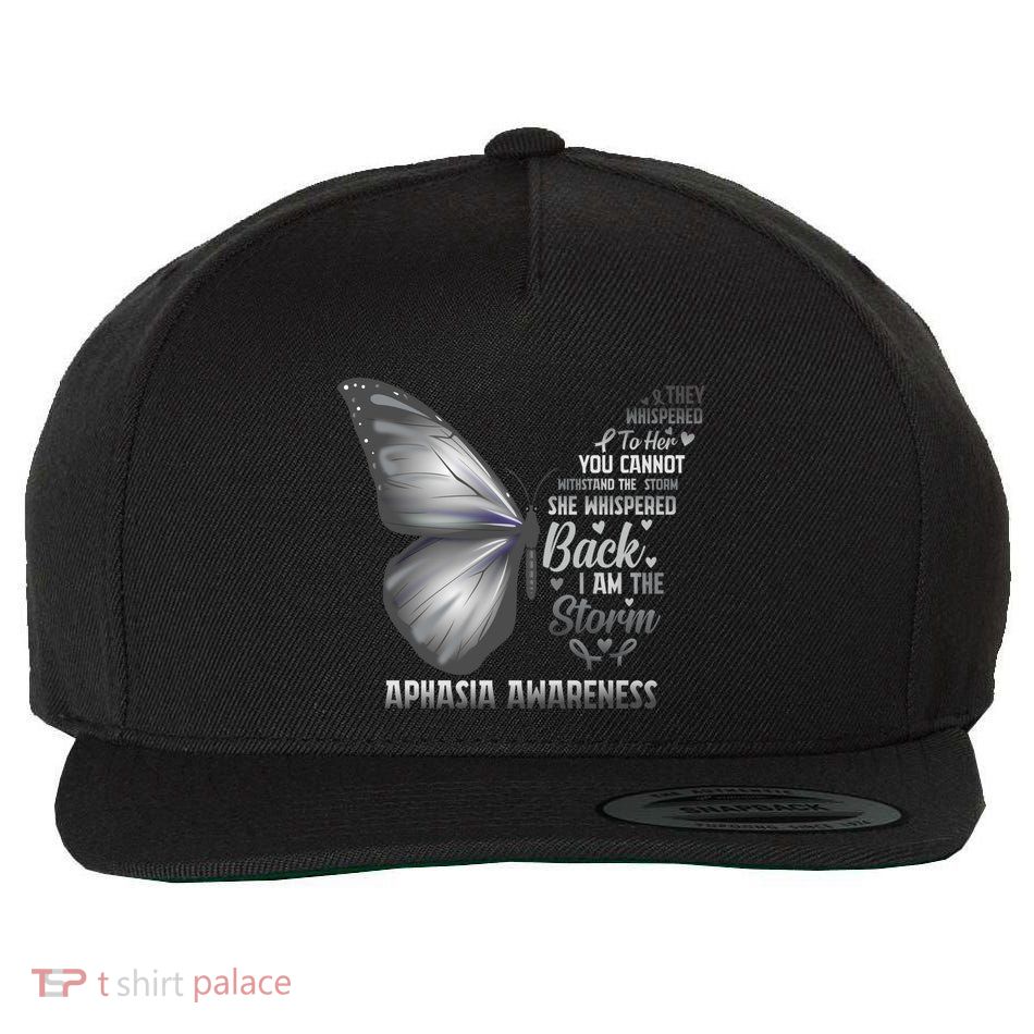 Aphasia Support Awareness Print Gift Wool Snapback Cap