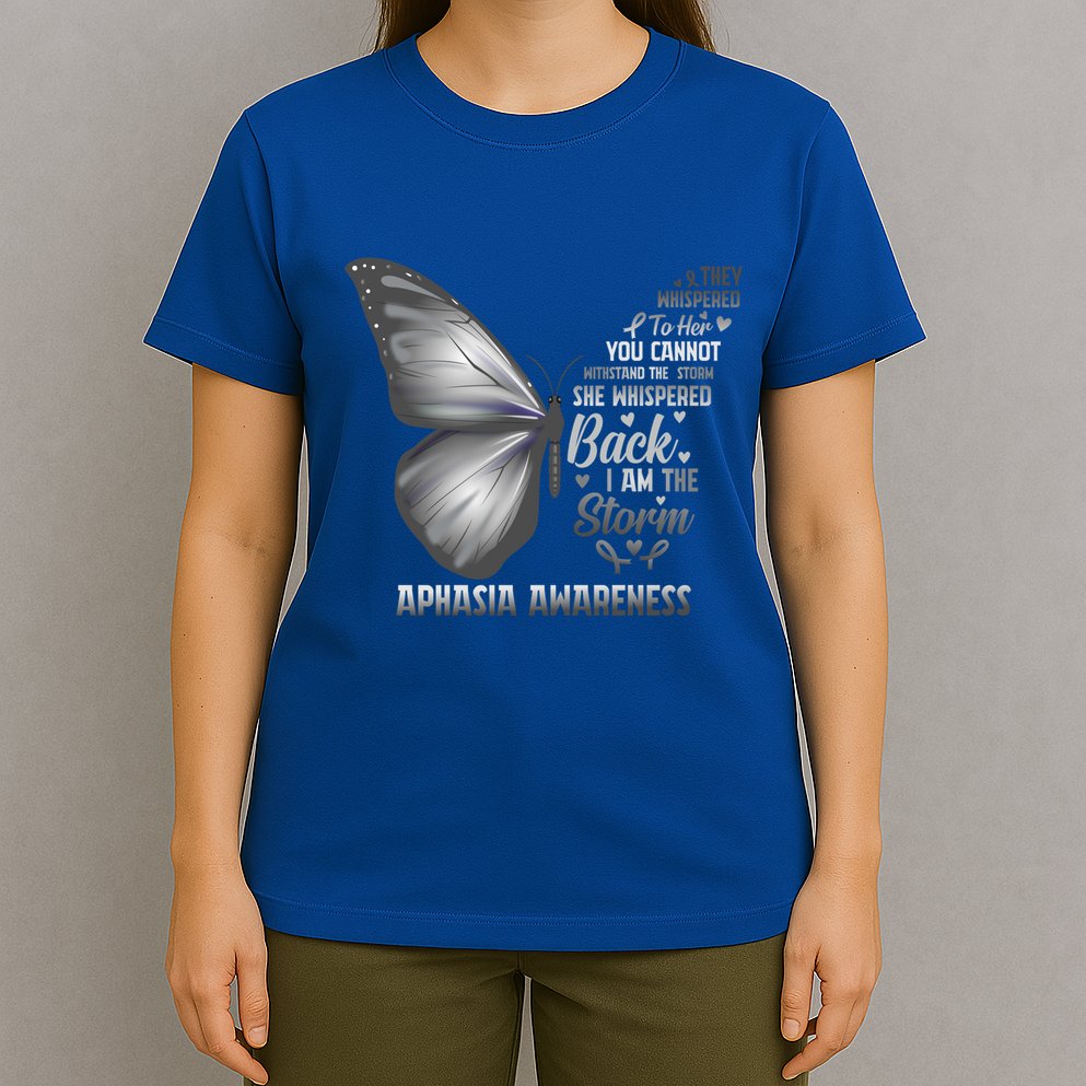 Aphasia Support Awareness Print Gift T-Shirt