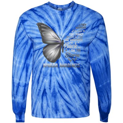 Aphasia Support Awareness Print Gift Tie-Dye Long Sleeve Shirt