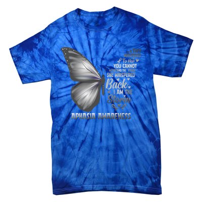 Aphasia Support Awareness Print Gift Tie-Dye T-Shirt