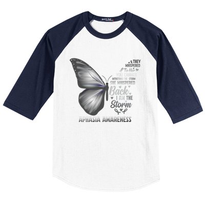 Aphasia Support Awareness Print Gift Baseball Sleeve Shirt