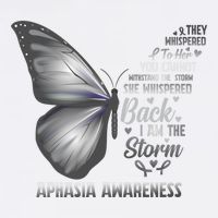 Aphasia Support Awareness Print Gift Garment-Dyed Sweatshirt
