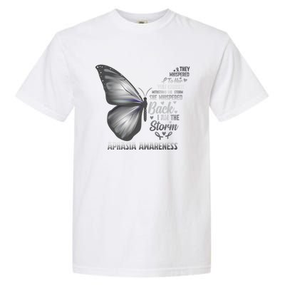 Aphasia Support Awareness Print Gift Garment-Dyed Heavyweight T-Shirt